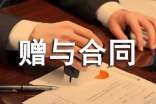 动产赠与合同范本